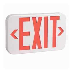 Red LED Exit Sign with Battery Backup, Single/Double Face Emergency Light | LS-ES037