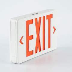 Red LED Exit Sign with Battery Backup, Single/Double Face Emergency Light | LS-ES037
