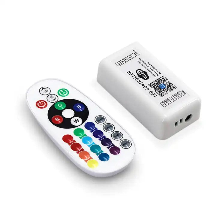 Smart RGB LED Controller – WiFi & 2.4GHz RF with Remote Control Set
