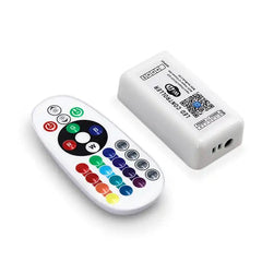 Smart RGB LED Controller – WiFi & 2.4GHz RF with Remote Control Set