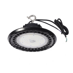 200W LED UFO High Bay Light, 5000K, AC 277-480V, Black Housing, Commercial Industrial Lighting