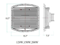 200W LED Explosion Proof Flood Light Class 1 Division 2 | SLP-200W-120V-50K Led Plus