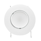 4"/6" LED Gimbal Downlight Retrofit Trim, 16W, 5CCT Selectable, AC 120V, Adjustable Recessed Lighting