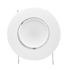 4"/6" LED Gimbal Downlight Retrofit Trim, 16W, 5CCT Selectable, AC 120V, Adjustable Recessed Lighting