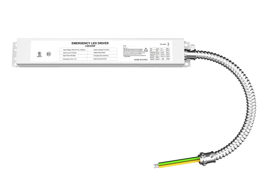 20W LED Emergency Backup Driver AC 120-237V Superledplus
