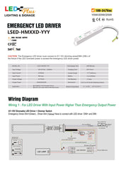 20W LED Emergency Backup Driver AC 120-237V Superledplus