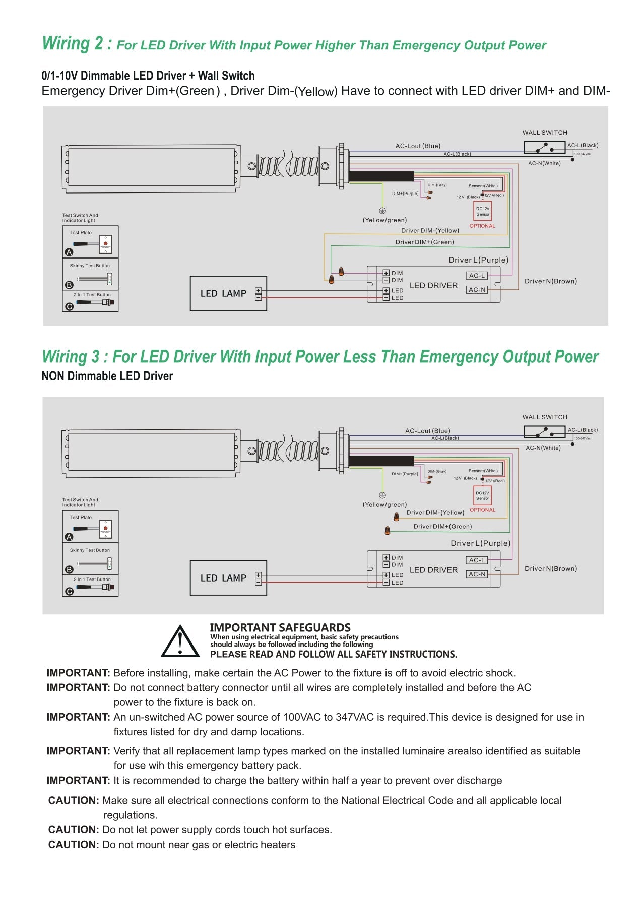 20W LED Emergency Backup Driver AC 120-237V Superledplus
