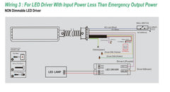 20W LED Emergency Backup Driver AC 120-237V Superledplus