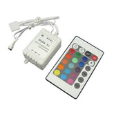 LED RGB IR Controller | 24 Key Remote | Strip Light Color Controller + Dimmer