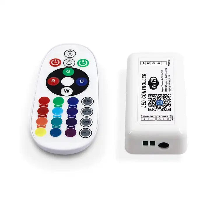 Smart RGB LED Controller – WiFi & 2.4GHz RF with Remote Control Set