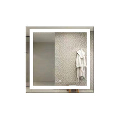30"x30" LED Mirror Light, Dimmable Wall-Mounted Vanity Mirror