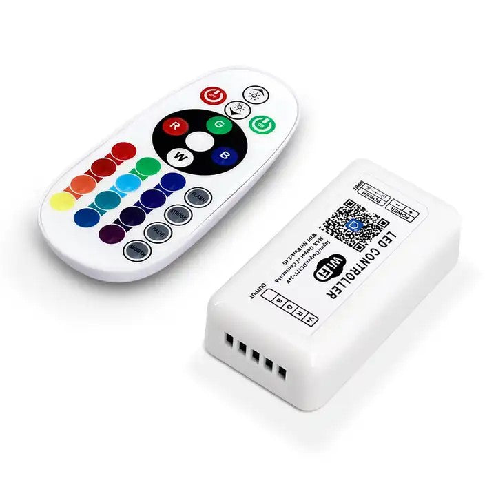Smart RGB LED Controller – WiFi & 2.4GHz RF with Remote Control Set