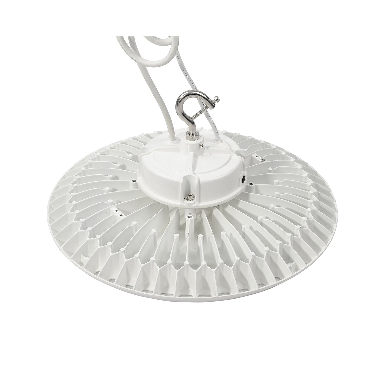 LED UFO High Bay Light – 180/200/240W Selectable, White Housing, CCT 5000K, AC 100-277V Industrial Lighting Fixture