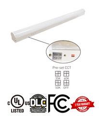 4FT 24/32/40W Linkable LED Linear Strip Light AC100-277V CCT 3500K/4000K/5000K (4 Pack) Led Plus