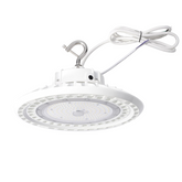 LED UFO High Bay Light – 180/200/240W Selectable, White Housing, CCT 5000K, AC 100-277V Industrial Lighting Fixture