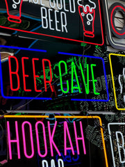 Assorted Neon Signs 30" with power supply and chain/ Business Window Signs Super LED Plus