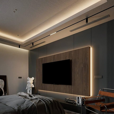 25FT LED Strip Light, SMD 2835, 24V, CCT Tunable, 168 LEDs/M, IP20 Indoor Use, UL Listed