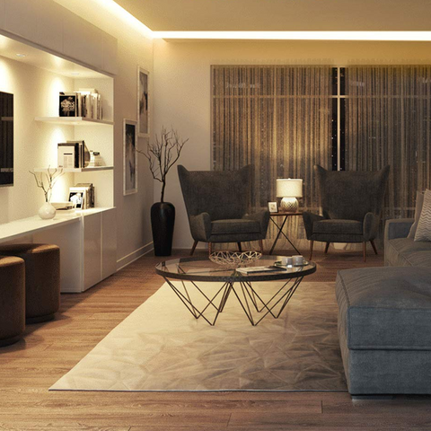 25FT LED Strip Light, SMD 2835, 24V, CCT Tunable, 168 LEDs/M, IP20 Indoor Use, UL Listed