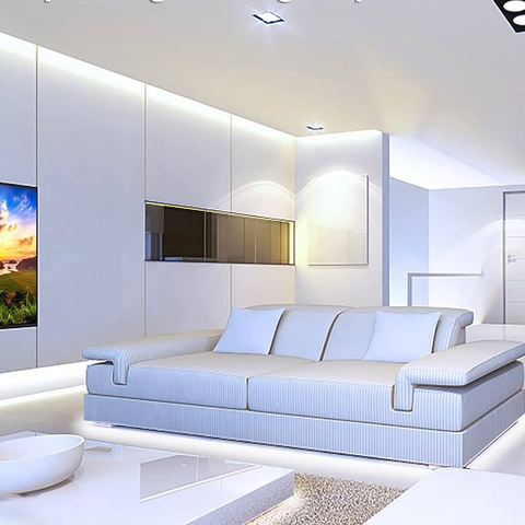 25FT LED Strip Light, SMD 2835, 24V, CCT Tunable, 168 LEDs/M, IP20 Indoor Use, UL Listed