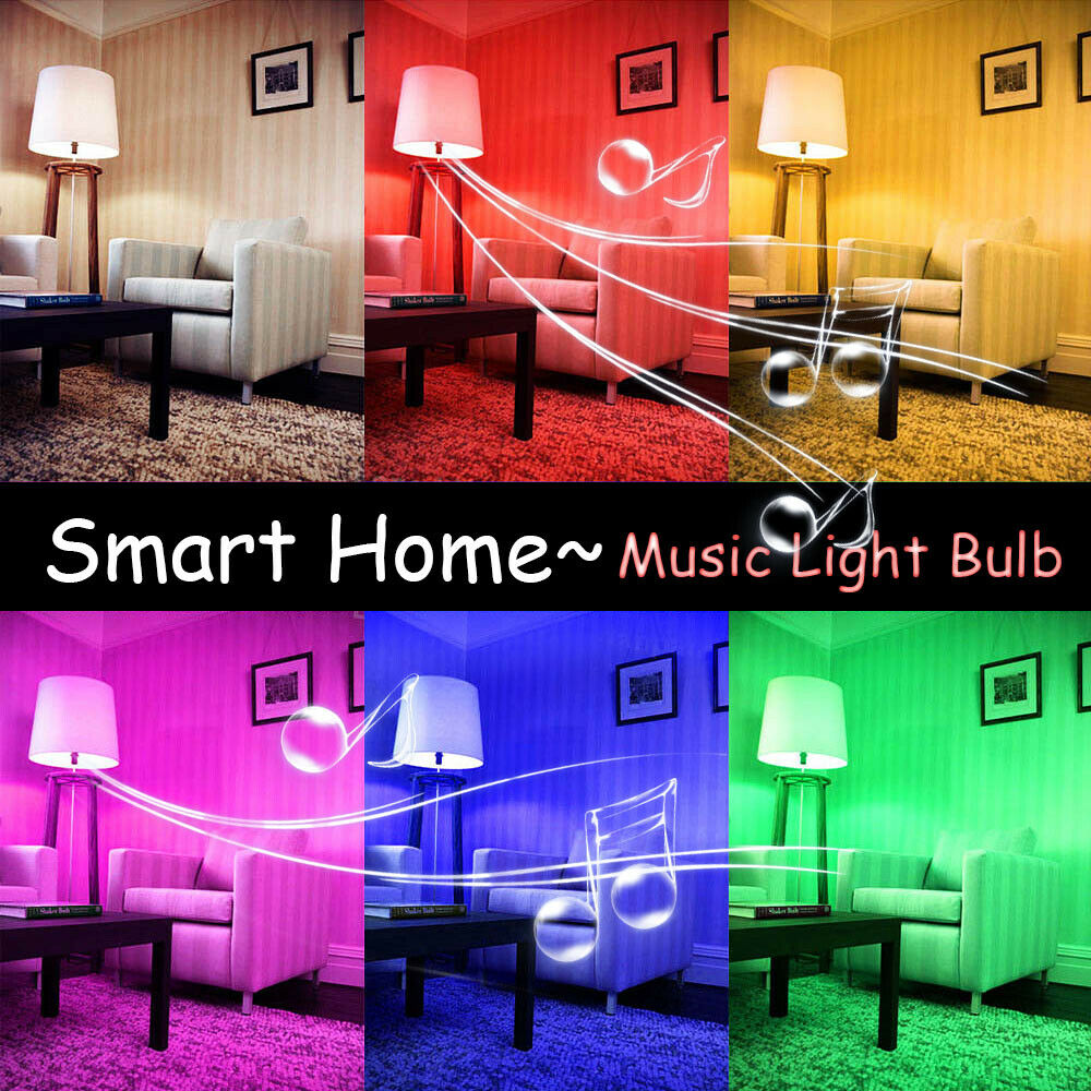 RGB LED Smart Bulb with Bluetooth Speaker | Music Sync Light | Color Changing Bulb