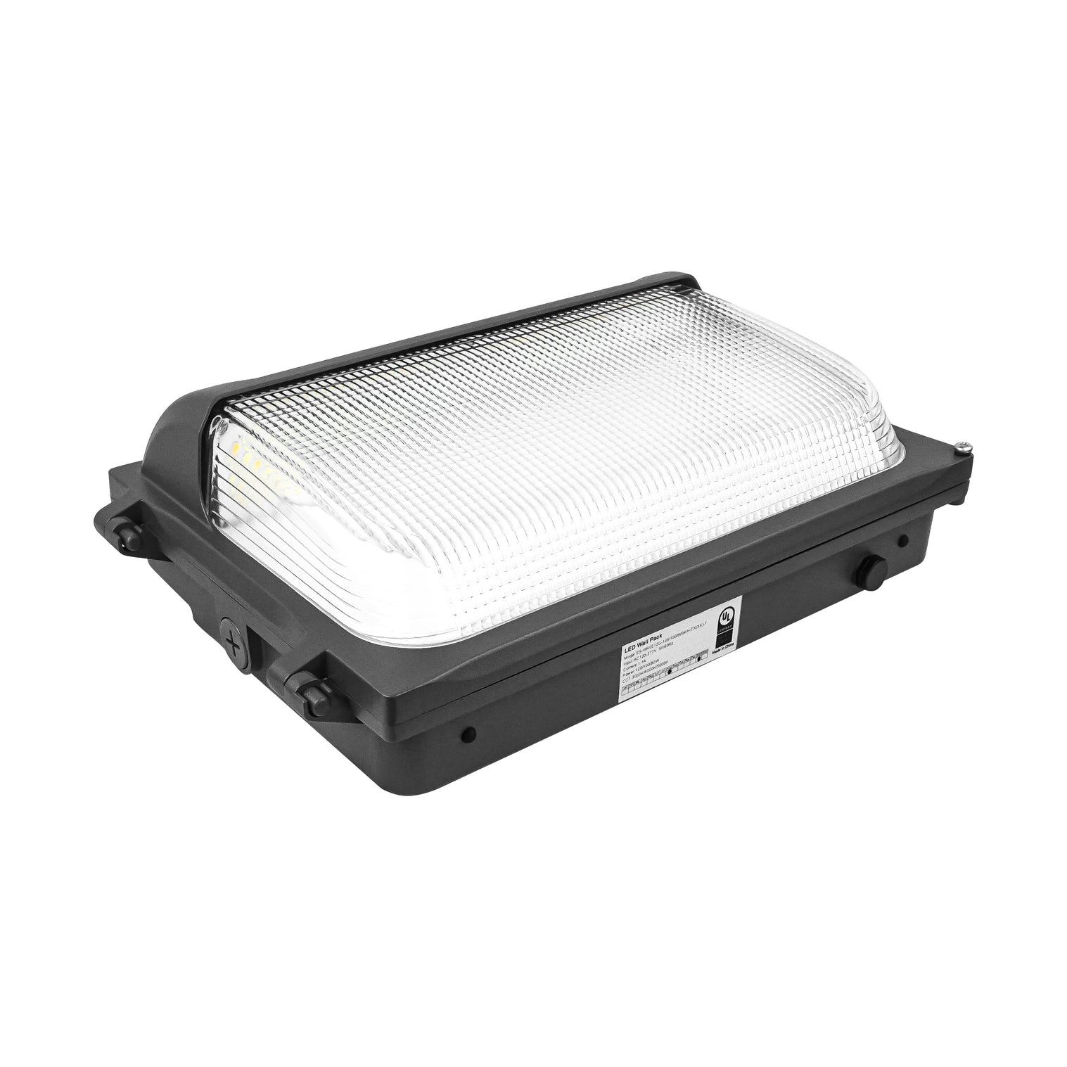 Slim Wall Pack Light, 80W/100W/120W Selectable, AC 120-277V, CCT Adjustable, Commercial LED Wallpack Fixture