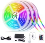 30FT RGB LED Strip Light, SMD 5050, 60 LEDs/M, WiFi Smart Control, Color Changing