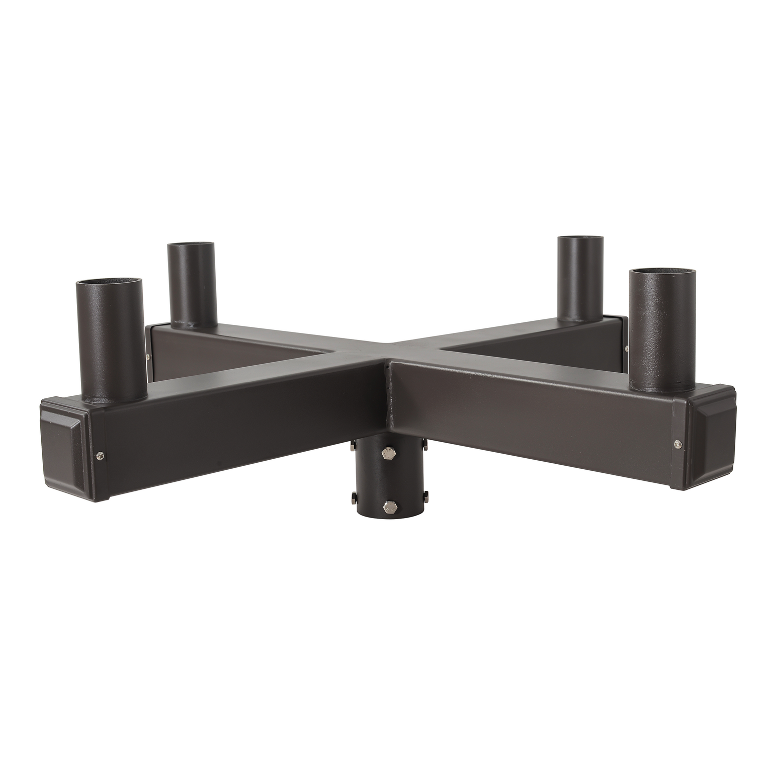 90° Quad Tenon Adaptor, Square Vertical Mount for 4 Fixtures, Outdoor Pole | BH4HX