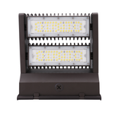 120W LED Rotatable Wall Pack Light – Brown Housing, AC 120-277V, 5000K Daylight | Model WPB-120W-120V-50K-V2