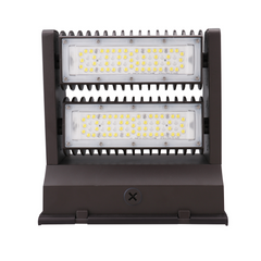 120W LED Rotatable Wall Pack Light – Brown Housing, AC 120-277V, 5000K Daylight | Model WPB-120W-120V-50K-V2