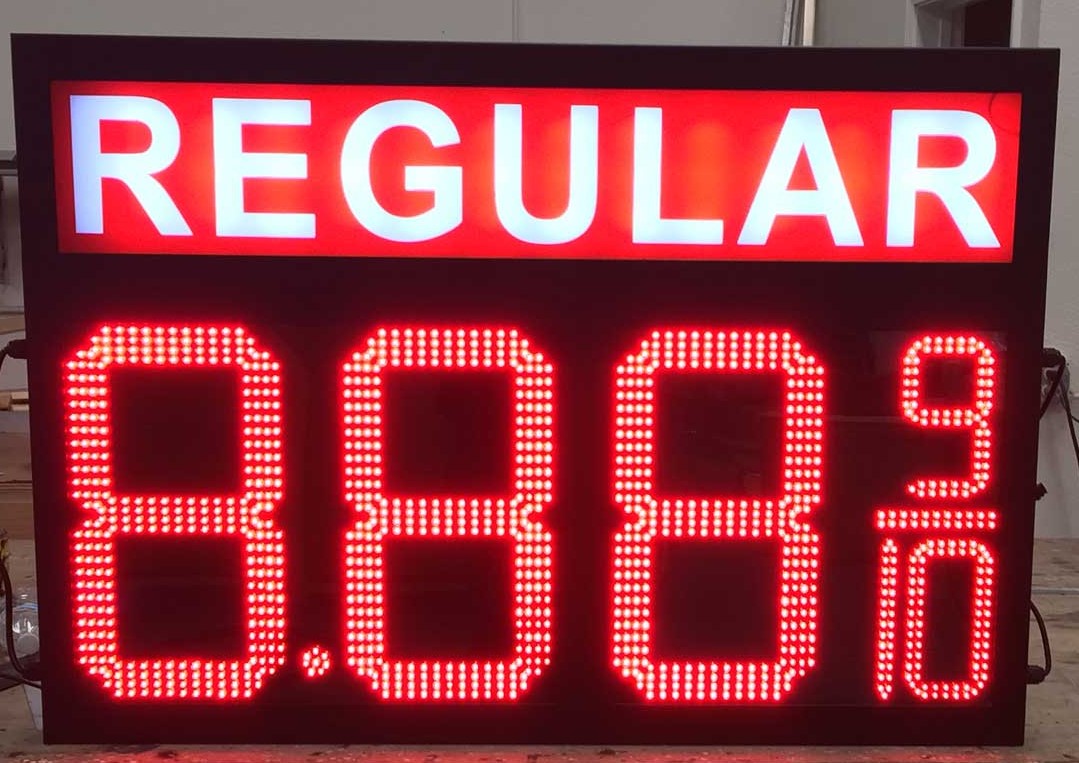 Gas Price Signs in all sizes 6in to 32in Led Plus