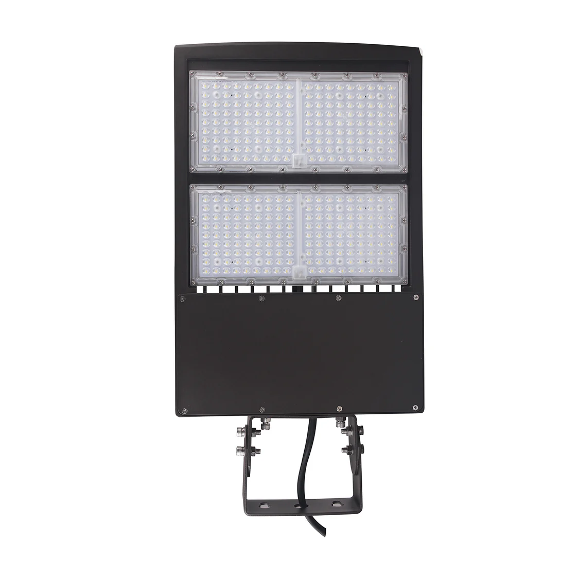 200W LED Shoebox Light, 5000K, Brown Housing, 120–277V | Outdoor Parking Lot Area Light