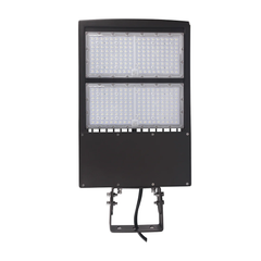 200W LED Shoebox Light, 5000K, Brown Housing, 120–277V | Outdoor Parking Lot Area Light