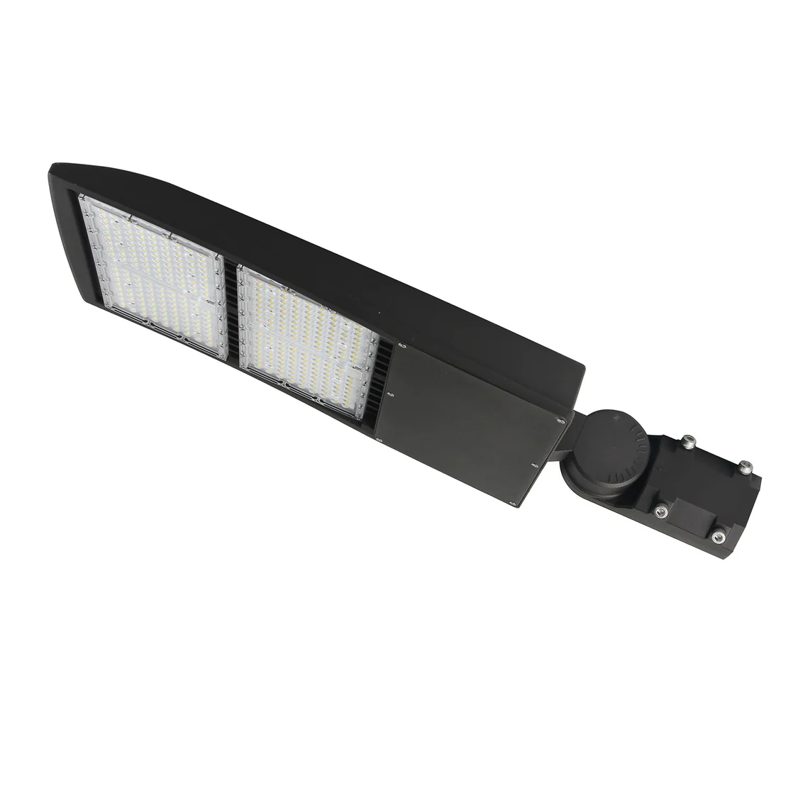 200W LED Shoebox Light, 5000K, Brown Housing, 120–277V | Outdoor Parking Lot Area Light