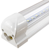 60W T5 Integrated LED Tube Light, 8FT, Stripy Cover, Plug-and-Play Fixture