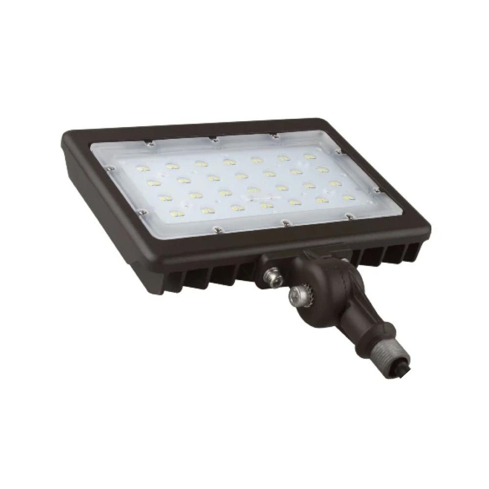 50W LED Slim Flood Light, Knuckle Mount, 5700K, UL DLC Listed, Outdoor Lighting, 5-Year Warranty