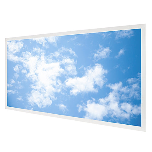 2x4 72W LED Blue Sky Panel Light | 6500K Ceiling Fixture | Sky Effect Panel Light