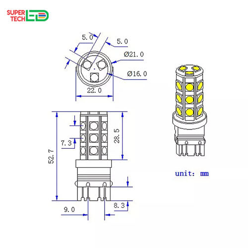 T10 LED Automotive Courtesy Bulbs – 9SMD3030 – Bright and Compact