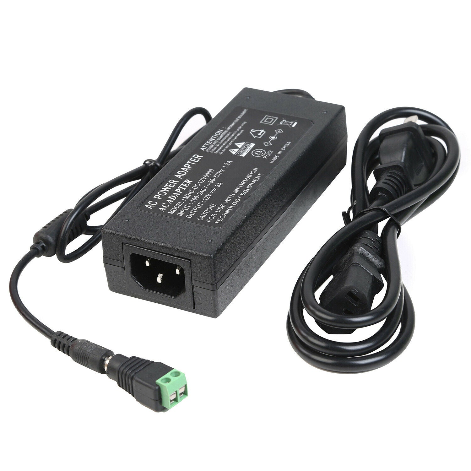 6A 72W 12V Power Supply Adapter | LED Strip Light Driver | AC to DC Converter