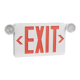 Slim Red LED Exit Sign Combo Light | New Style Emergency Lighting | Wall Mount