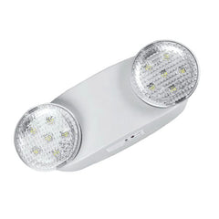 LED Emergency Light with Two Round Heads | UL Listed | Backup Wall Light Fixture