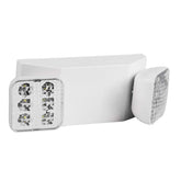 LED Emergency Light with Two Square Heads | UL Listed | Backup Lighting Fixture