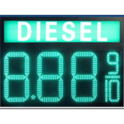 LED Gas Price Sign – Diesel | Digital Fuel Price Display Board | Bright LED Sign