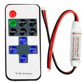 RF LED Controller with Remote | Single Color Strip Light Dimmer | Wireless Control