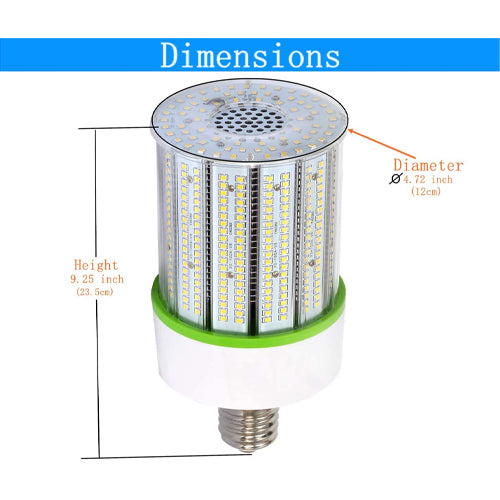 100W LED Corn Light Bulb | E39 Base | 5700K Daylight | Retrofit High Bay Area Lighting