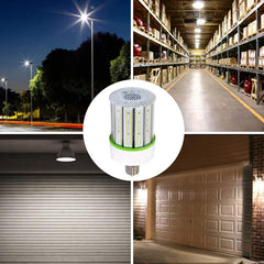 80W LED Corn Light Bulb, 5700K Daylight, E26/E39 Base, Retrofit for Indoor/Outdoor Lighting