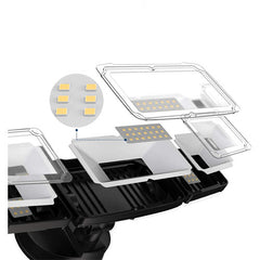 40W LED Triple Head Motion Security Light | Outdoor Flood Light | Adjustable Sensor