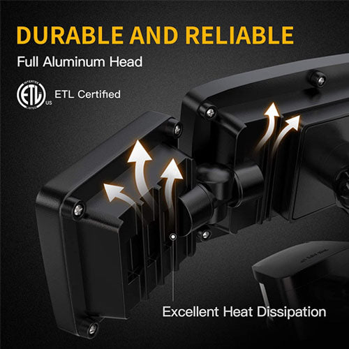 40W LED Triple Head Motion Security Light | Outdoor Flood Light | Adjustable Sensor