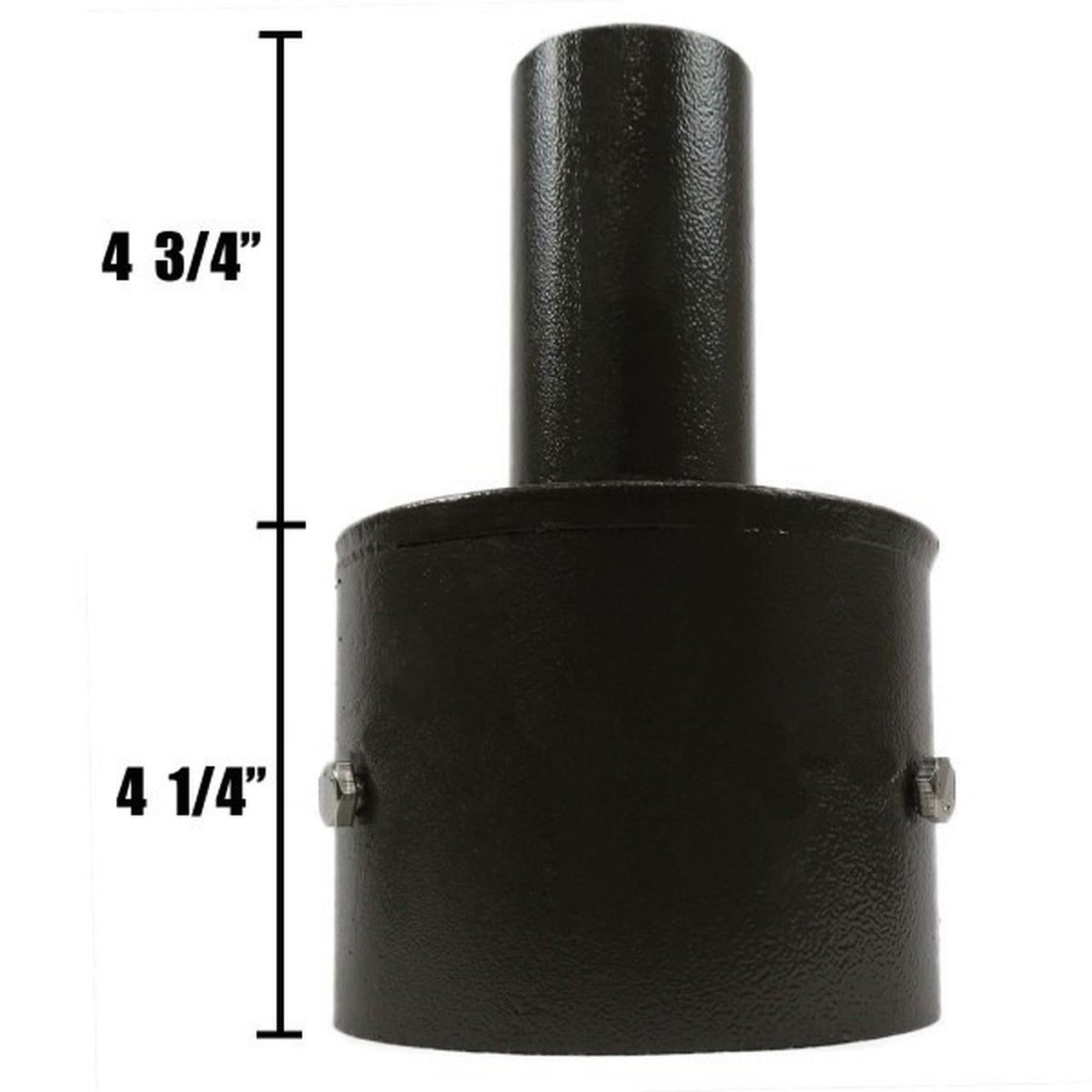 Round Pole Tenon Adapter | Fits 3", 4", 5" Poles | Pole Top Mount Bracket for Lights