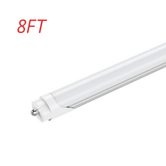 8FT T8 LED Tube Light 60W, FA8 Base, Clear/Frosted/Striped Lens, 6500K, Ballast Bypass, ETL Listed
