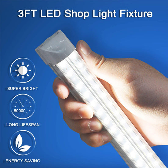 T5 Integrated LED Tube Light | 3ft 14W Fixture | Clear Lens Strip Lighting